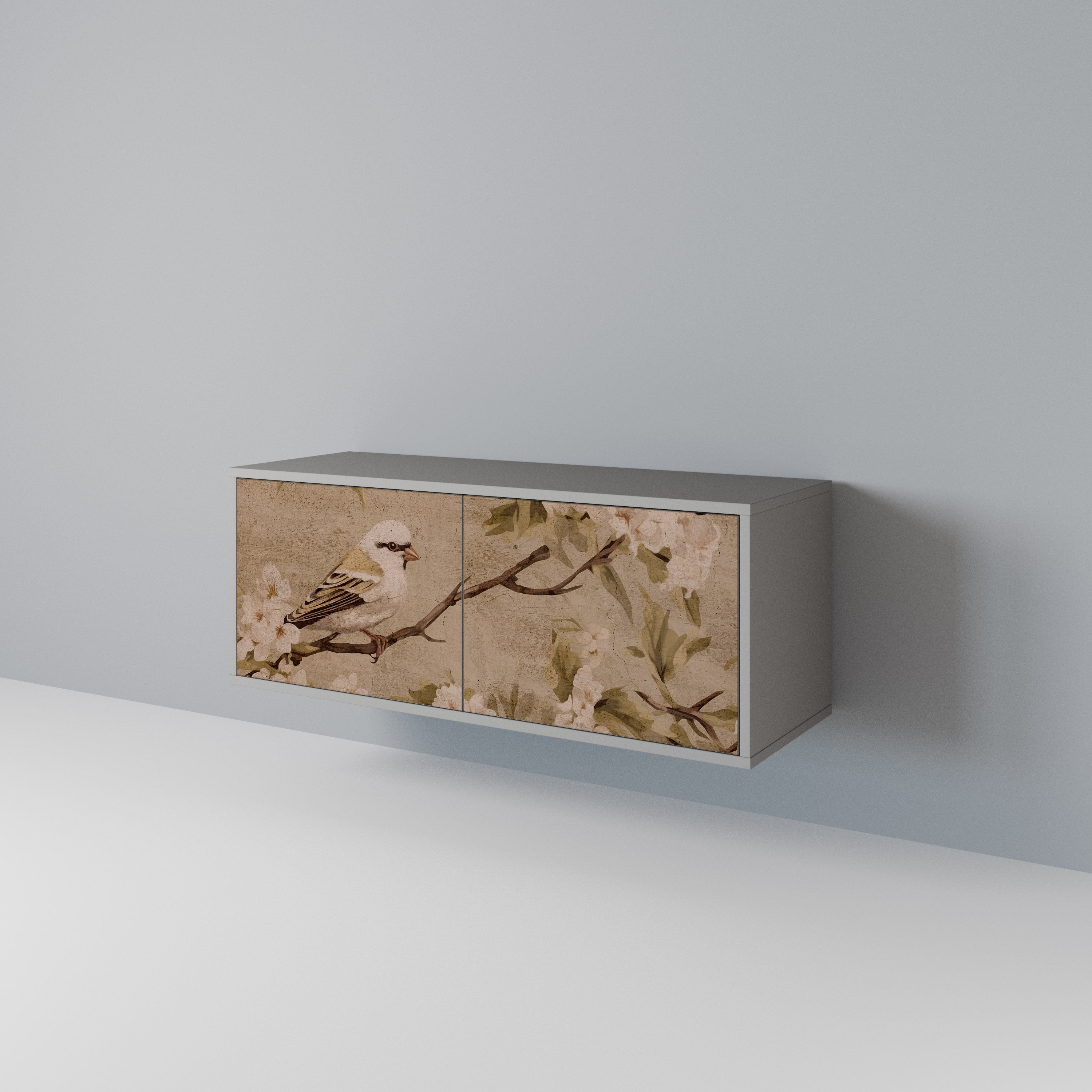 PETAL DISTINGUISH Mueble de TV Compacto de 2 puertas