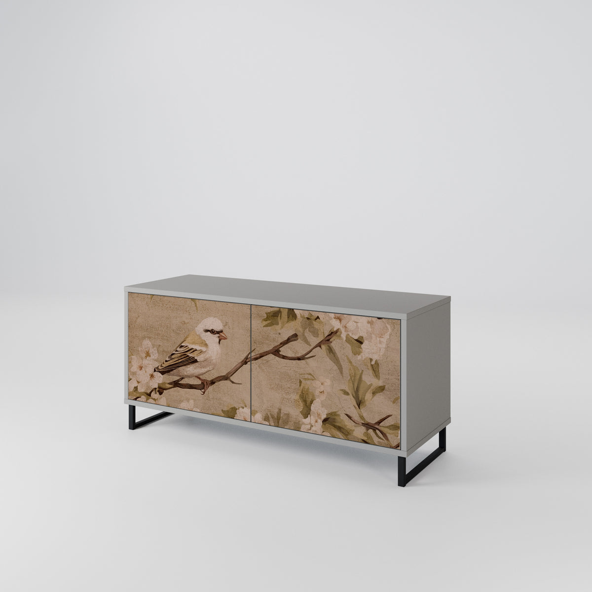 PETAL DISTINGUISH Mueble de TV Compacto de 2 puertas
