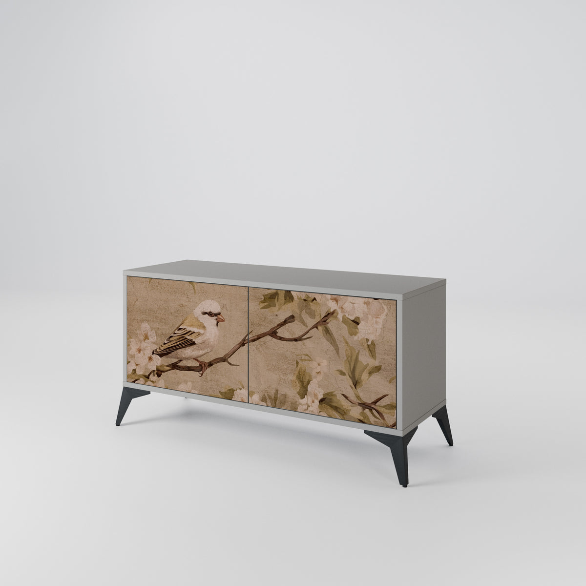 PETAL DISTINGUISH Mueble de TV Compacto de 2 puertas
