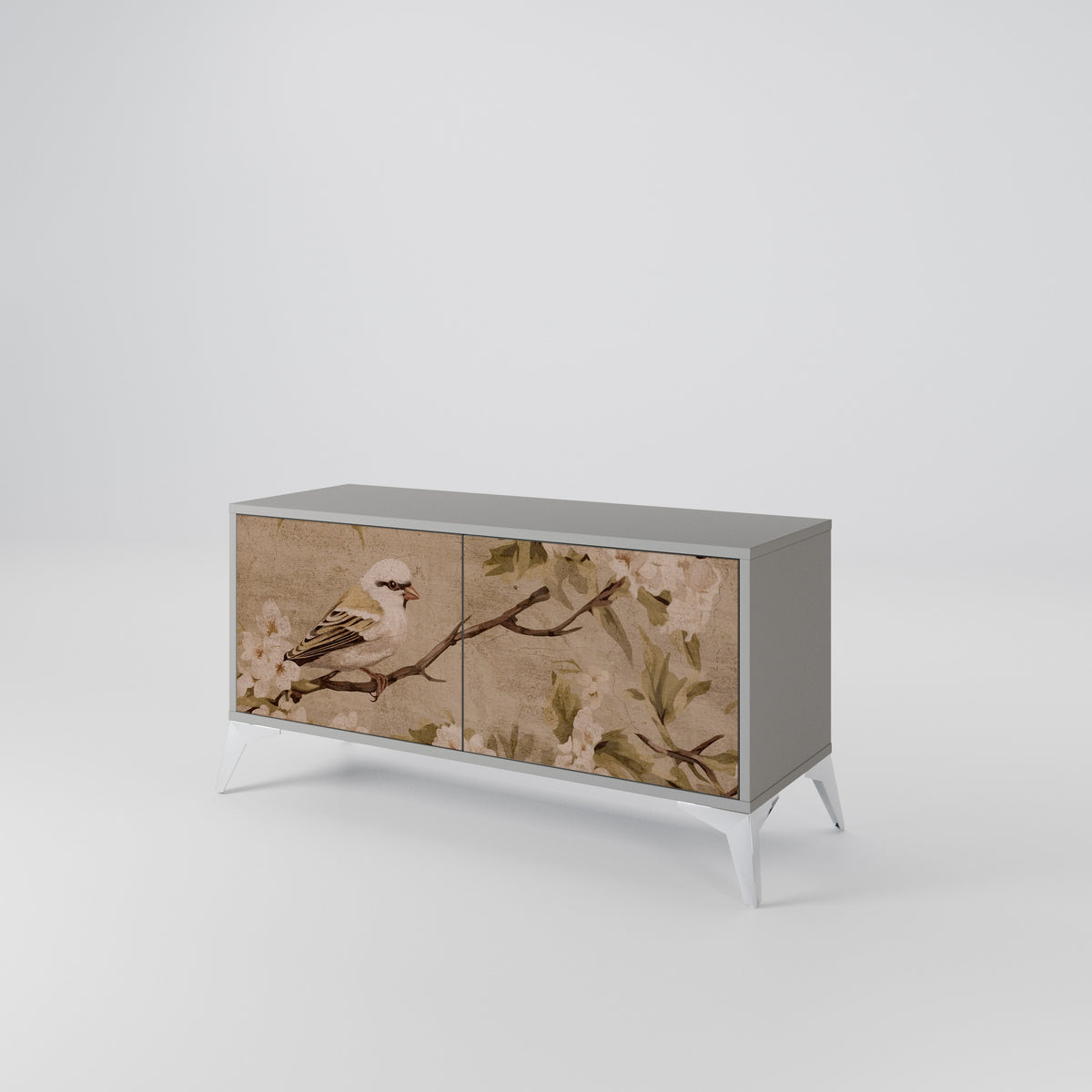 PETAL DISTINGUISH Mueble de TV Compacto de 2 puertas