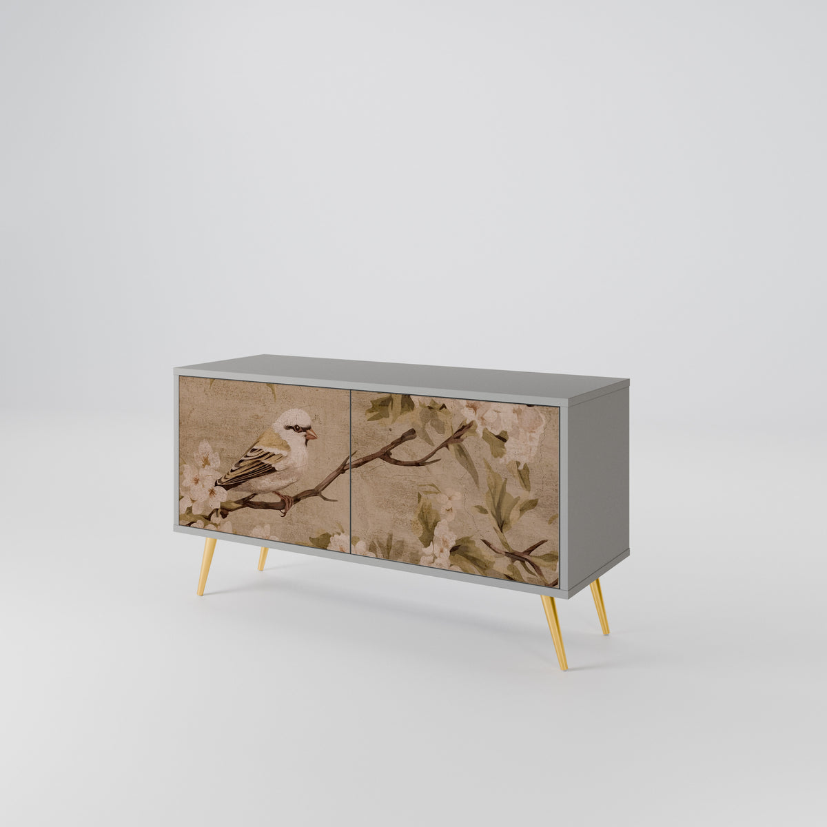 PETAL DISTINGUISH Mueble de TV Compacto de 2 puertas