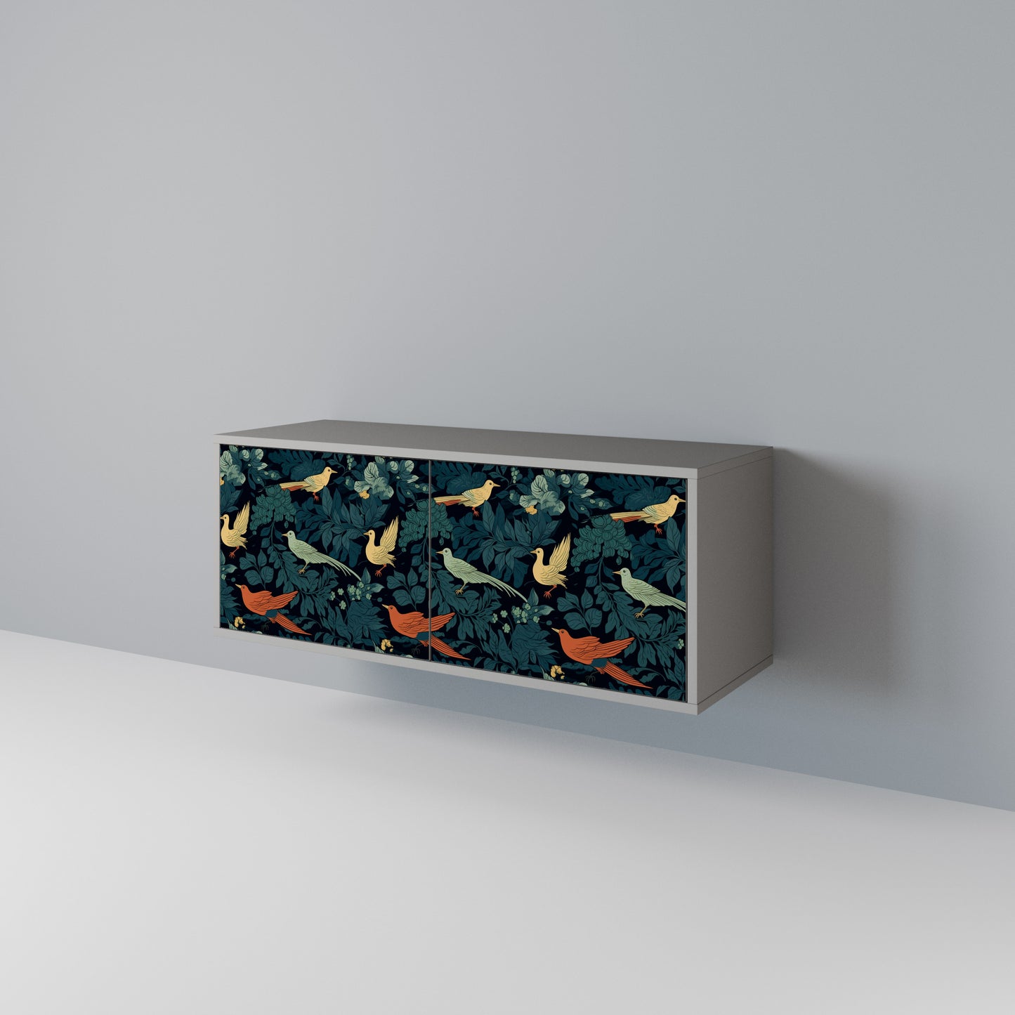 FOWL ORNAMENT Mueble de TV Compacto de 2 puertas