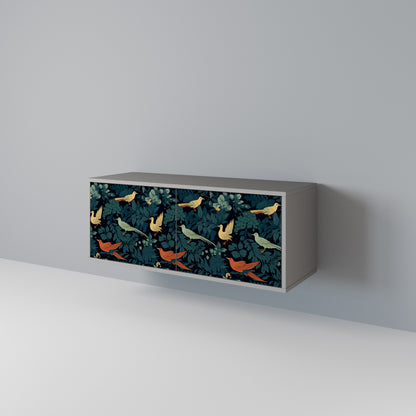 FOWL ORNAMENT Mueble de TV Compacto de 2 puertas