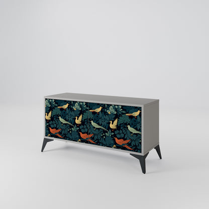 FOWL ORNAMENT Mueble de TV Compacto de 2 puertas