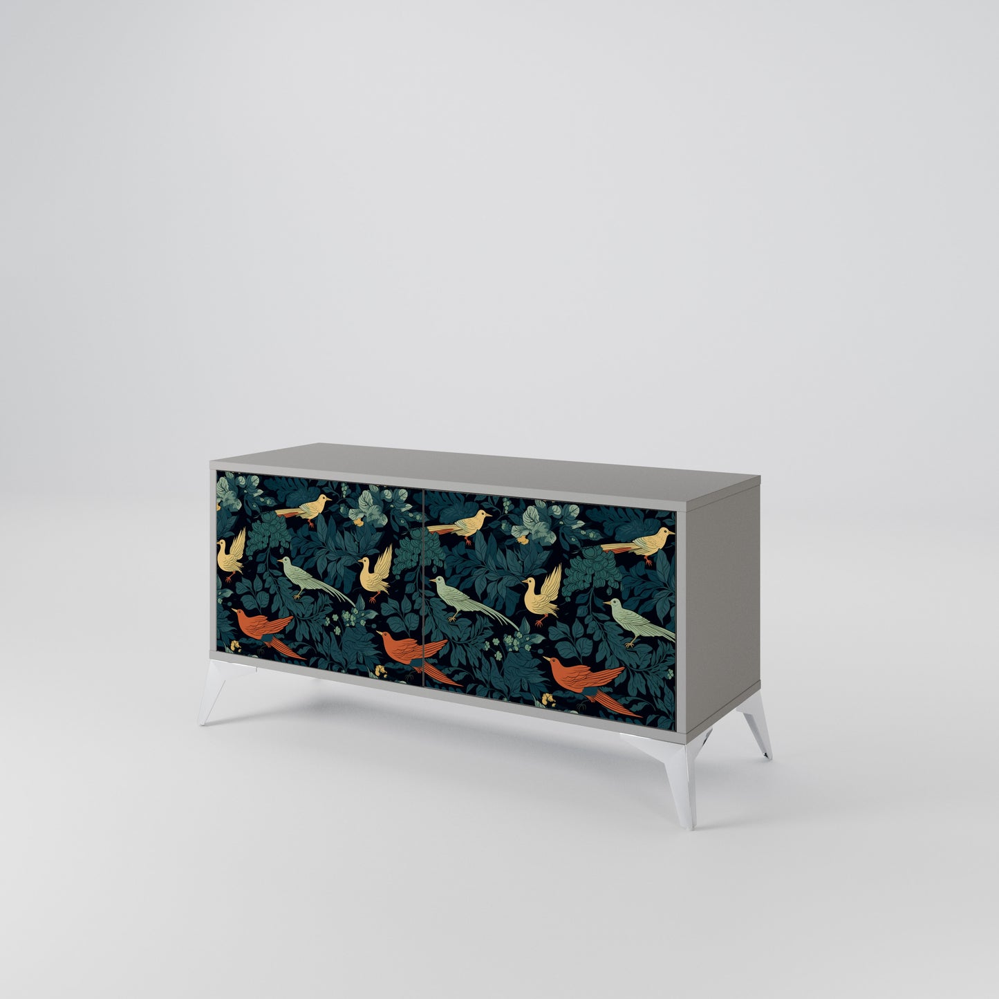 FOWL ORNAMENT Mueble de TV Compacto de 2 puertas
