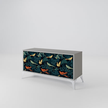 FOWL ORNAMENT Mueble de TV Compacto de 2 puertas