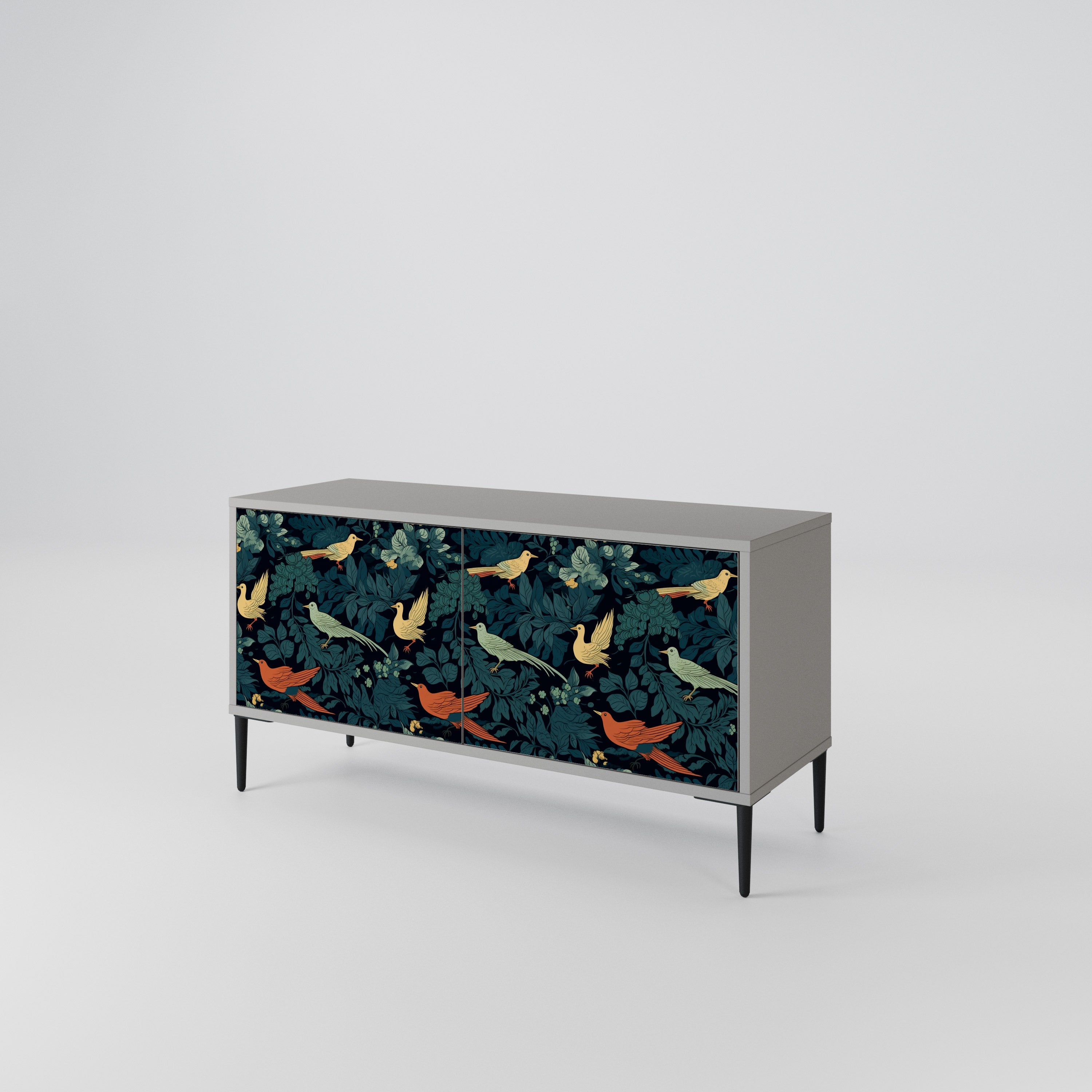FOWL ORNAMENT Mueble de TV Compacto de 2 puertas