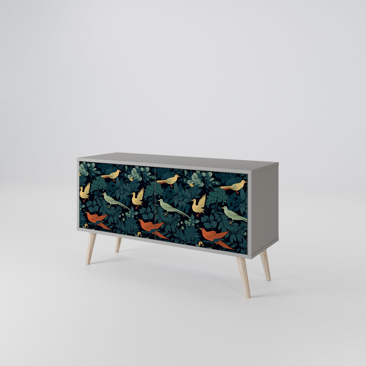 FOWL ORNAMENT Mueble de TV Compacto de 2 puertas