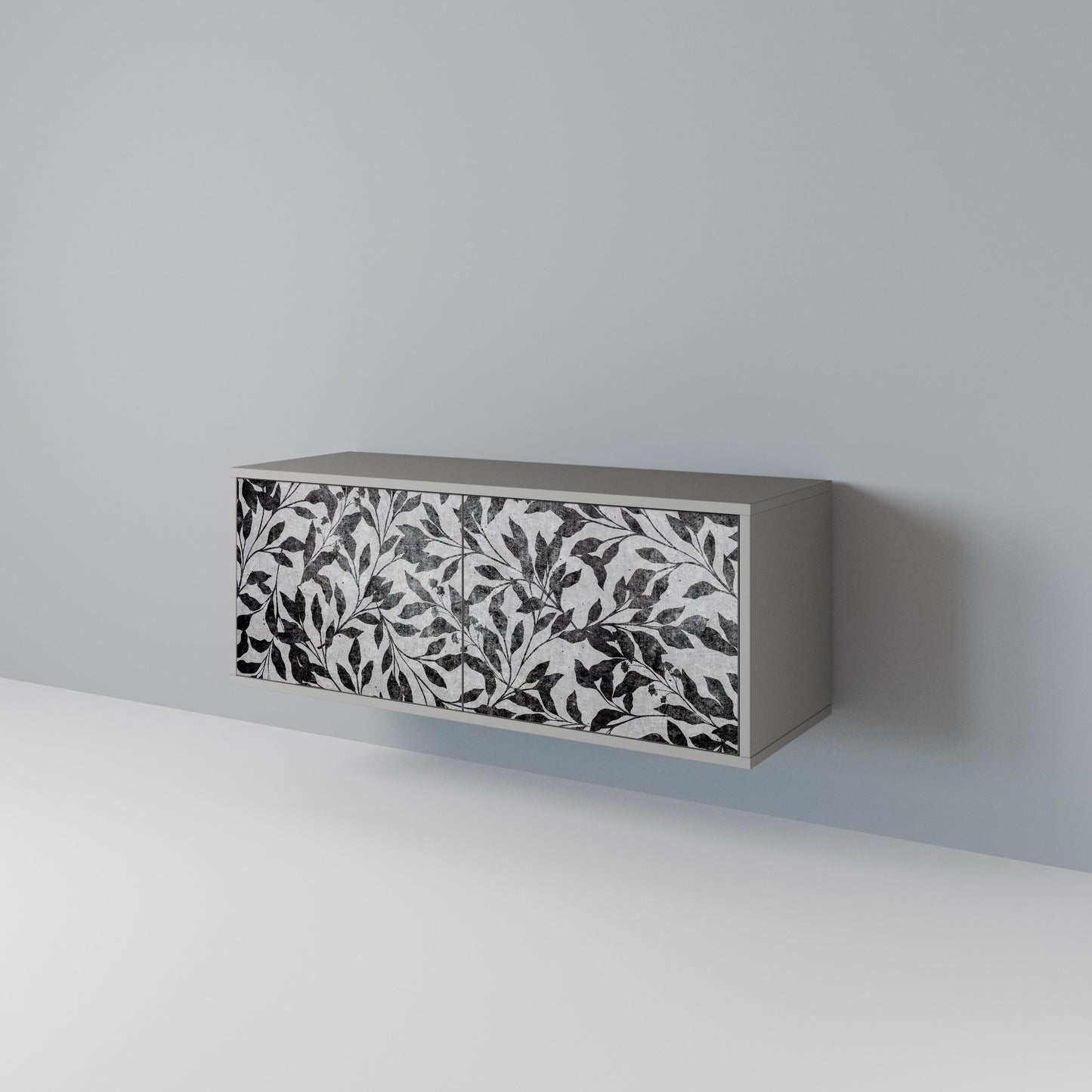 CHARCOAL SPROUT Mueble de TV Compacto de 2 puertas