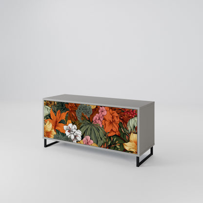 RADIANT FLORA Mueble de TV Compacto de 2 puertas