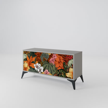 RADIANT FLORA Mueble de TV Compacto de 2 puertas