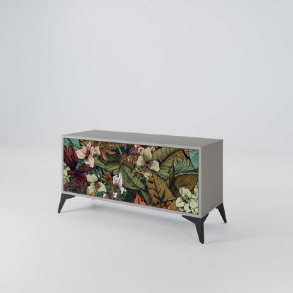 BOTANICAL EMERGENCE Mueble de TV Compacto de 2 puertas