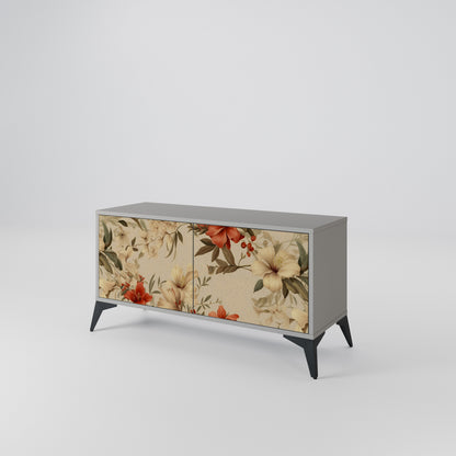BLOOMING HARMONY Compact 2-Door TV Cabinet