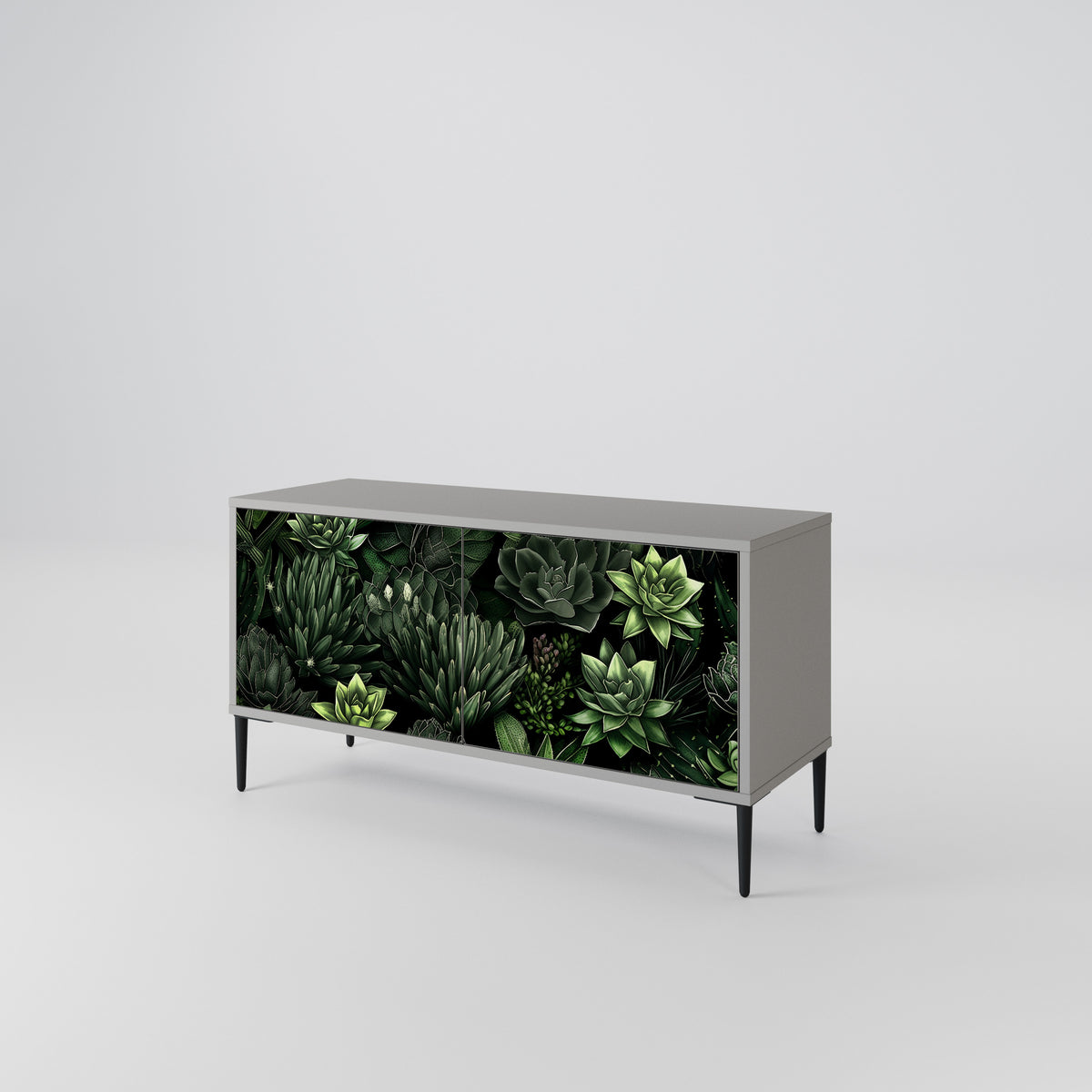 SUCCULENT JUNGLE Compact 2-Door TV Cabinet
