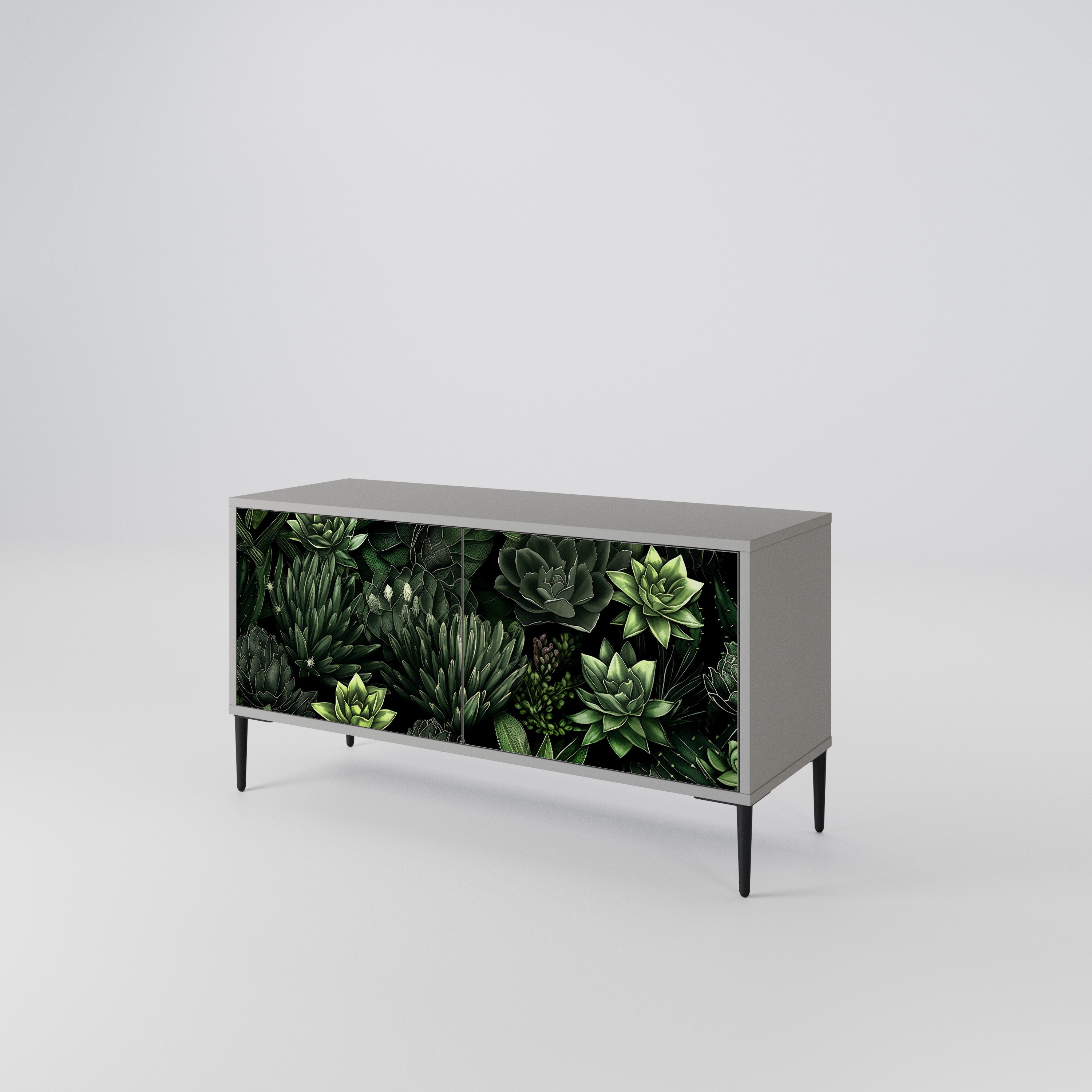 SUCCULENT JUNGLE Mueble de TV Compacto de 2 puertas