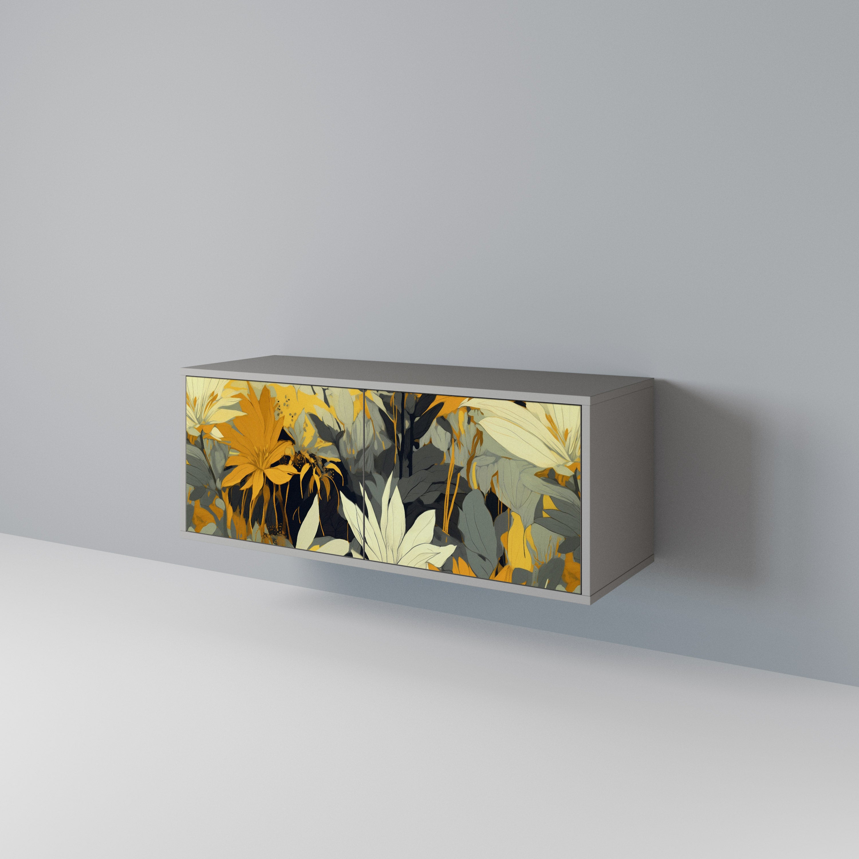 SUNKISSED LILY Mueble de TV Compacto de 2 puertas