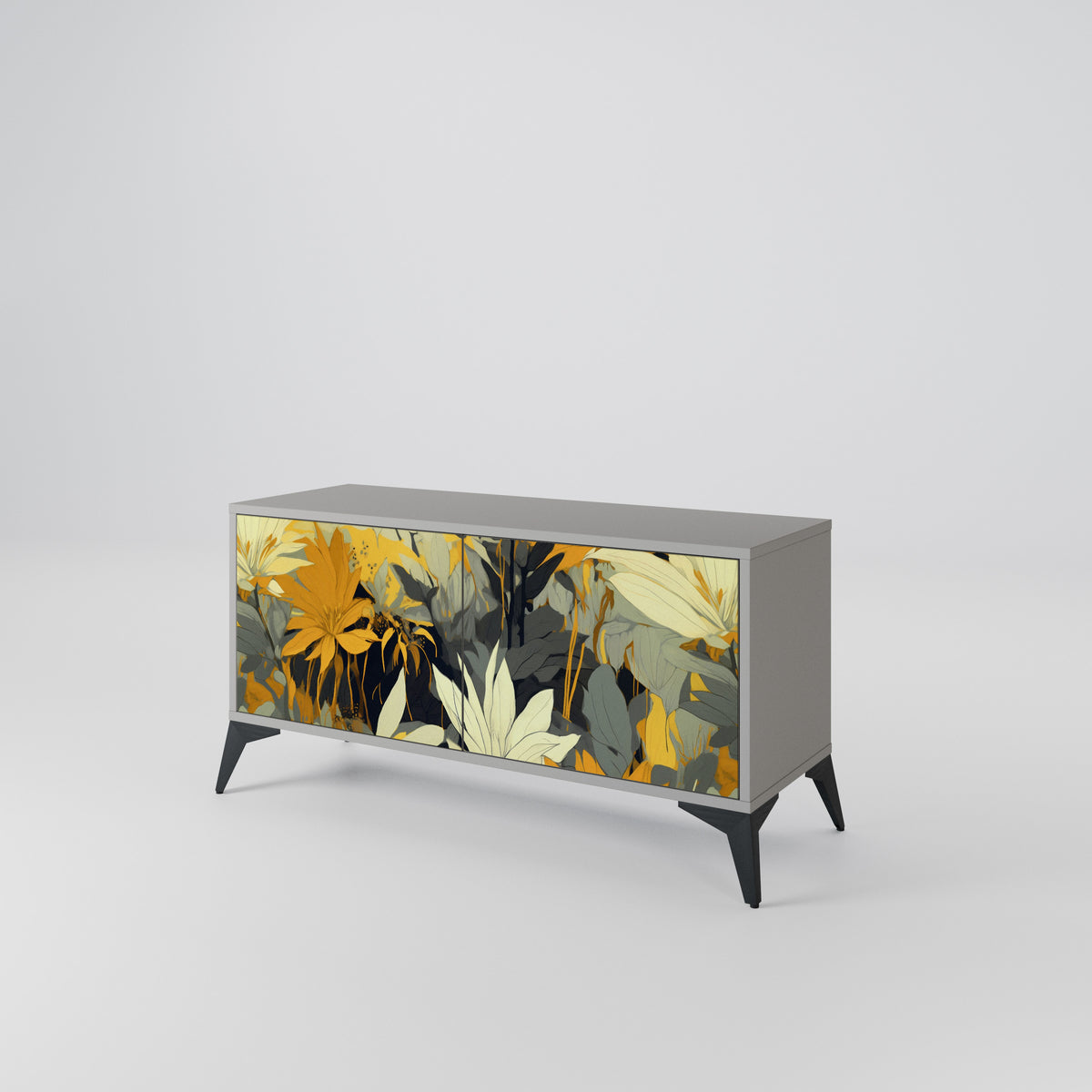 SUNKISSED LILY Mueble de TV Compacto de 2 puertas