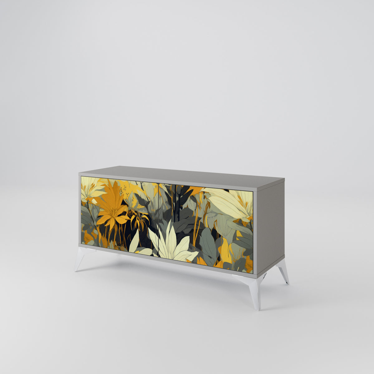 SUNKISSED LILY Mueble de TV Compacto de 2 puertas