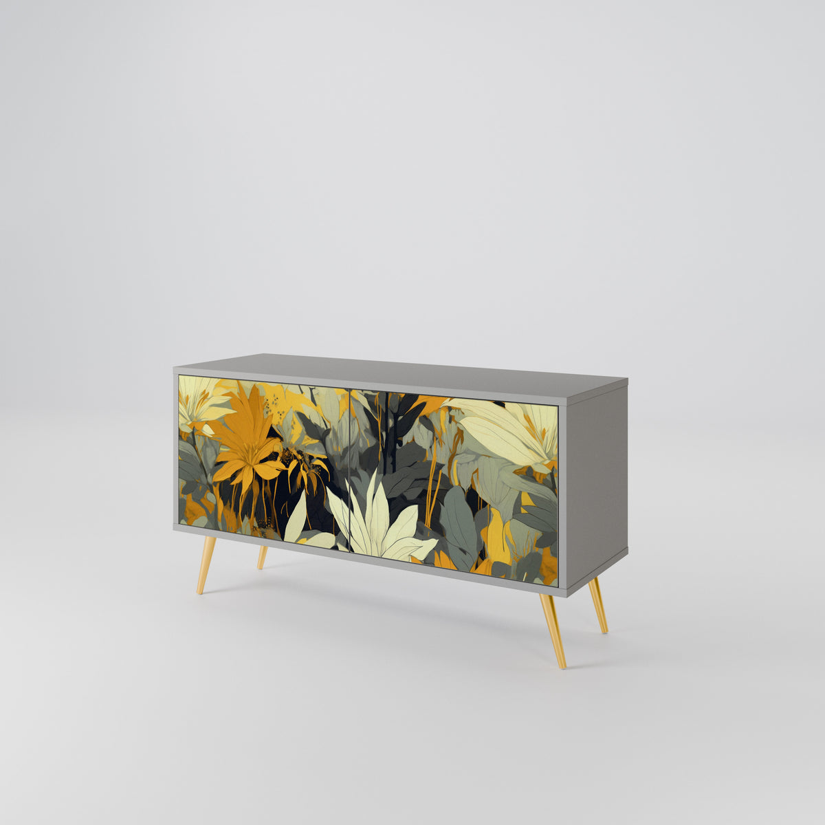 SUNKISSED LILY Mueble de TV Compacto de 2 puertas