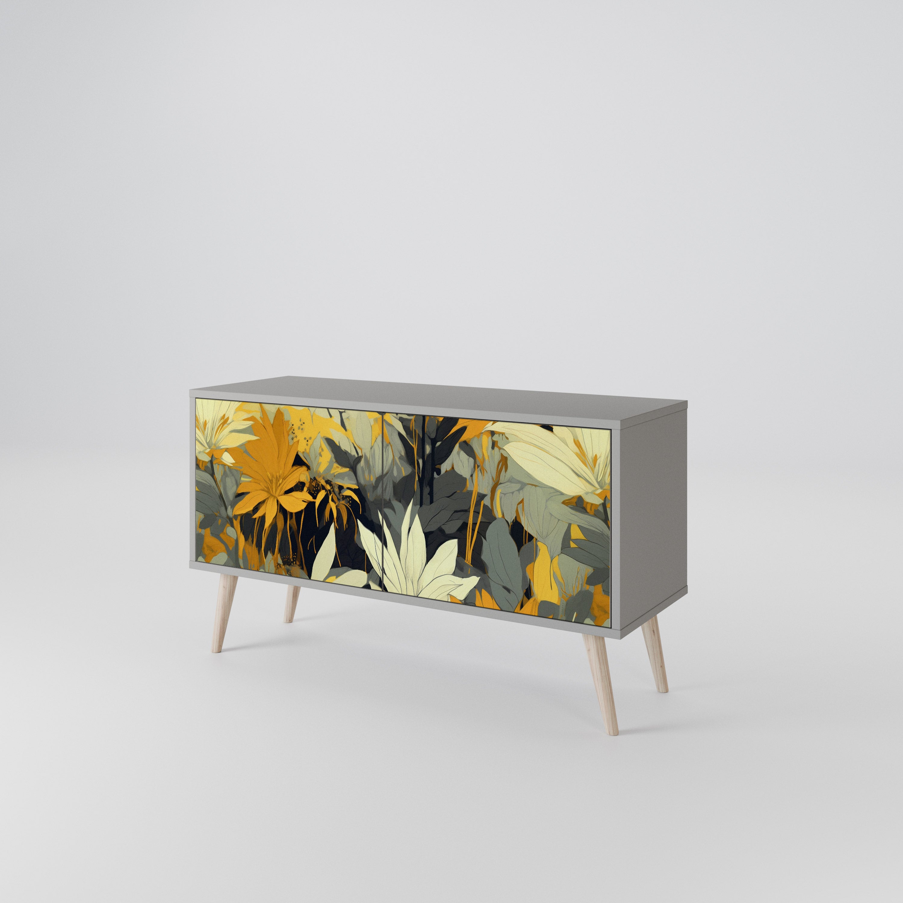 SUNKISSED LILY Mueble de TV Compacto de 2 puertas