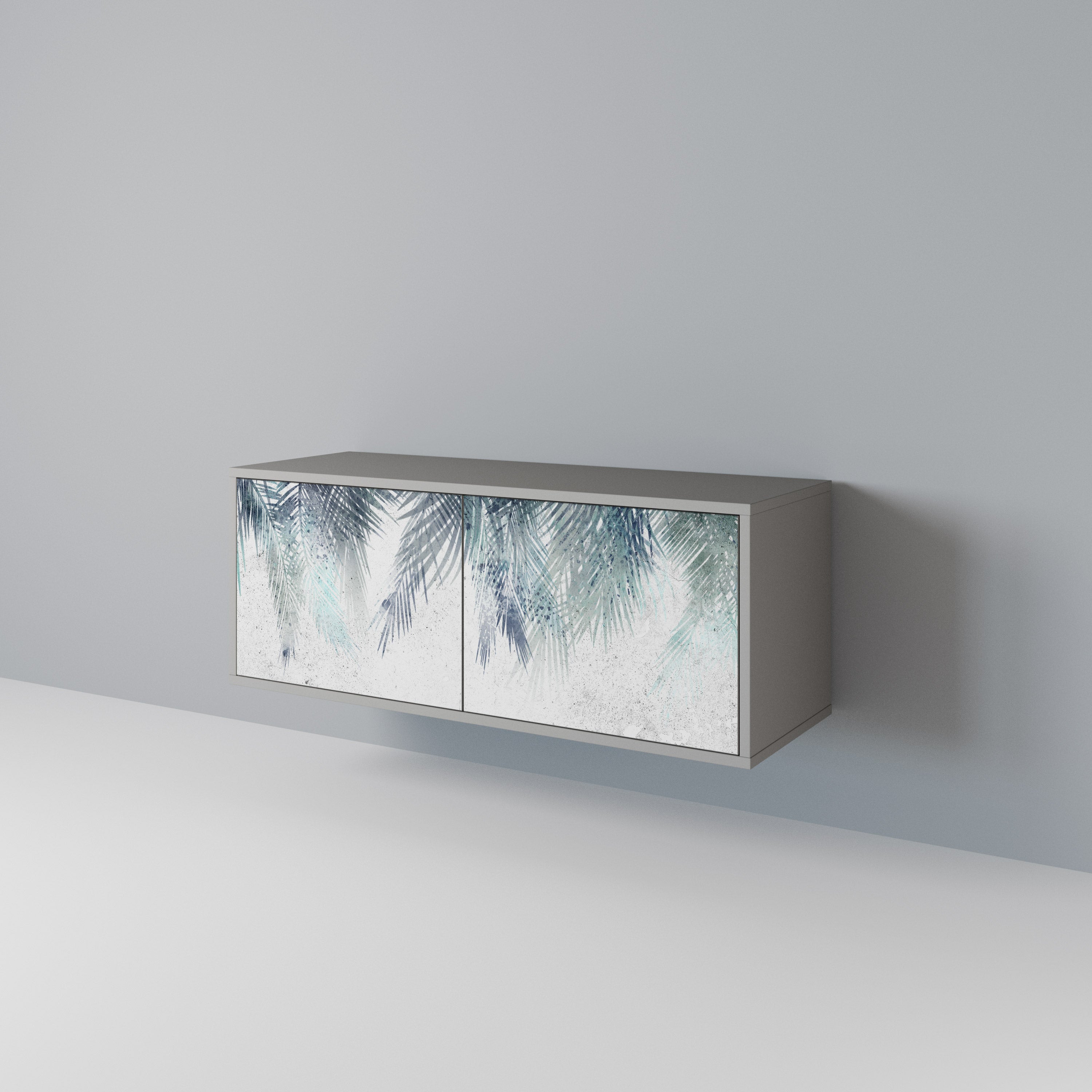 PALM VEIL Mueble de TV Compacto de 2 puertas