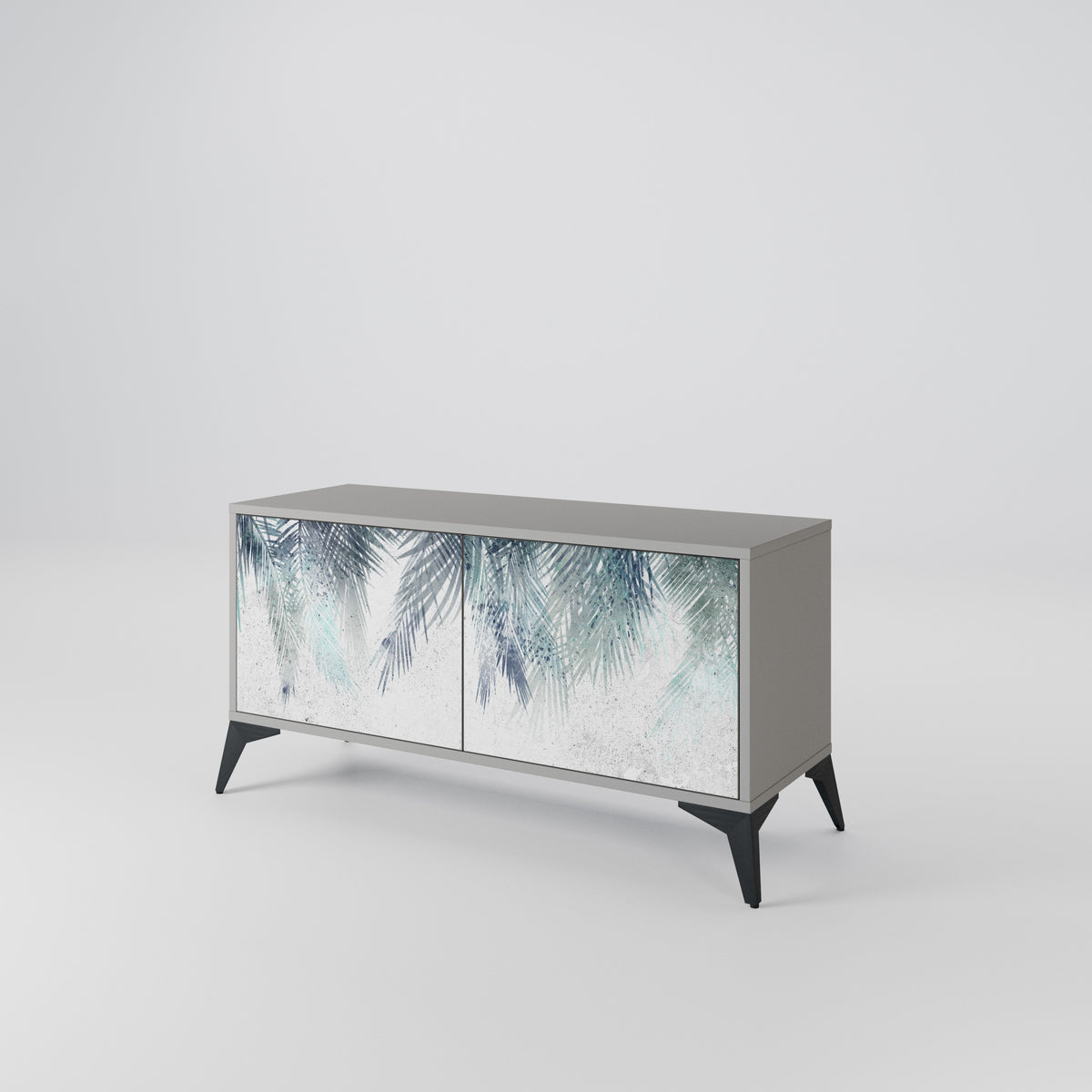 PALM VEIL Mueble de TV Compacto de 2 puertas