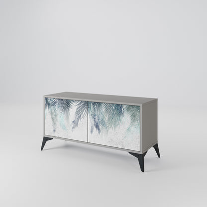 PALM VEIL Mueble de TV Compacto de 2 puertas