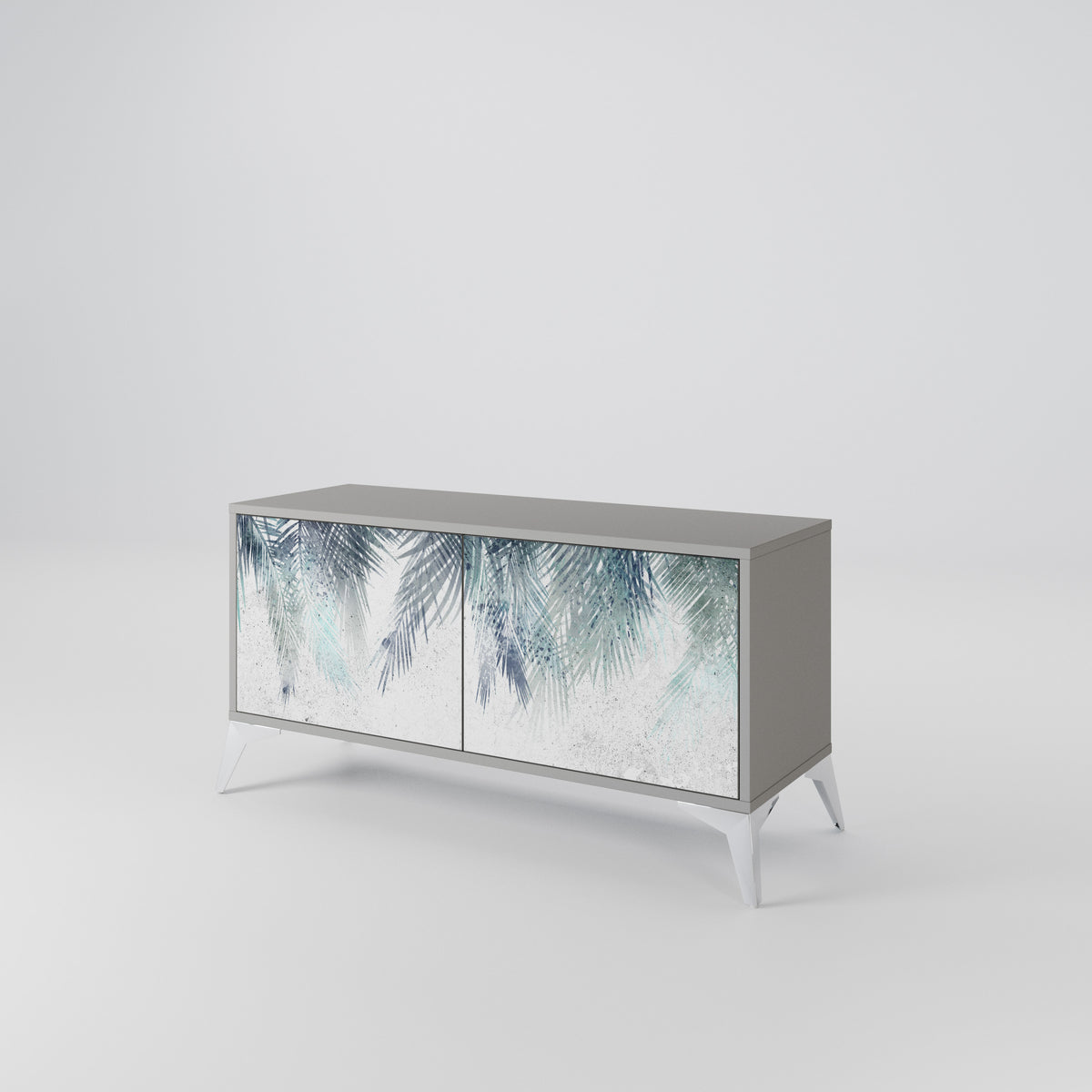 PALM VEIL Mueble de TV Compacto de 2 puertas