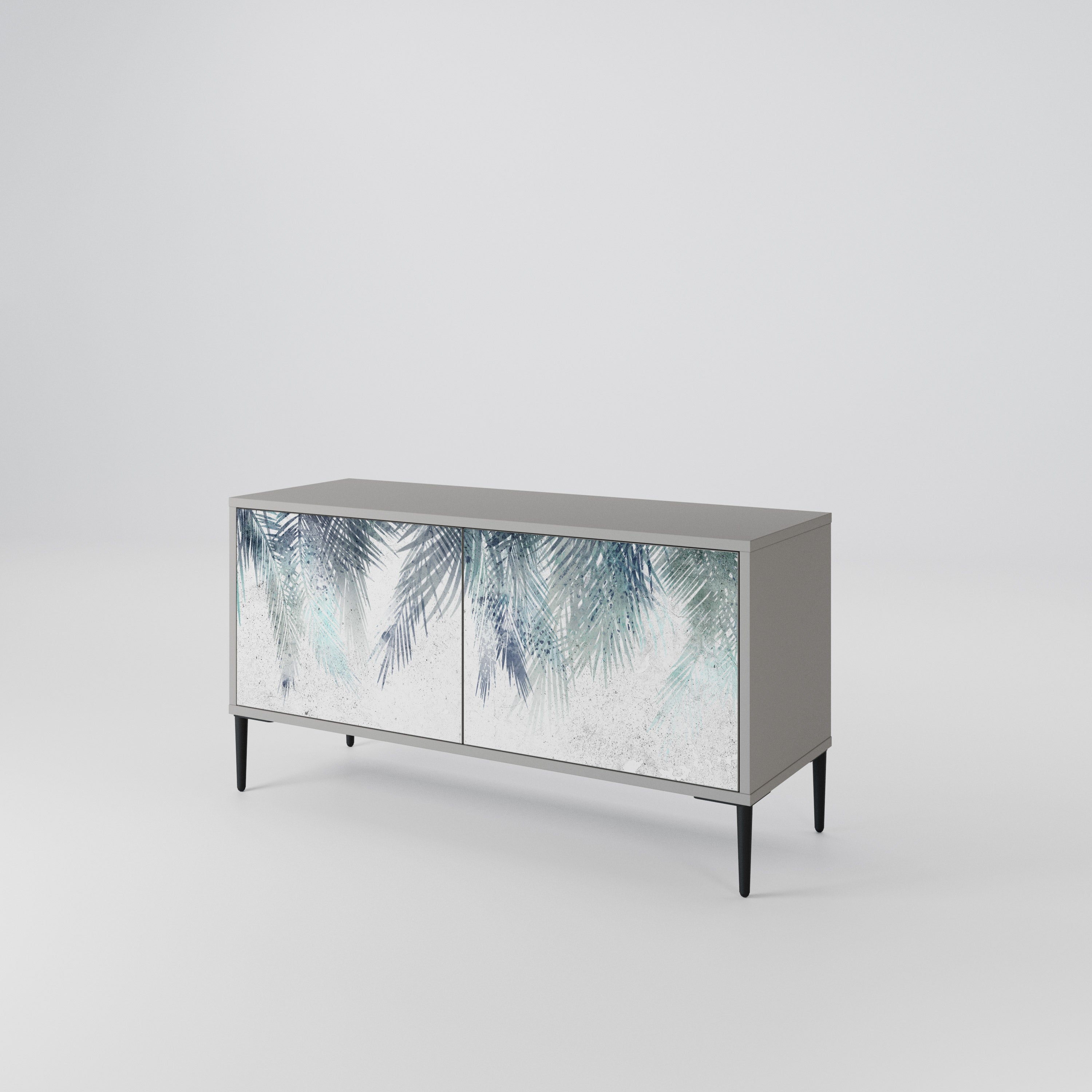 PALM VEIL Mueble de TV Compacto de 2 puertas