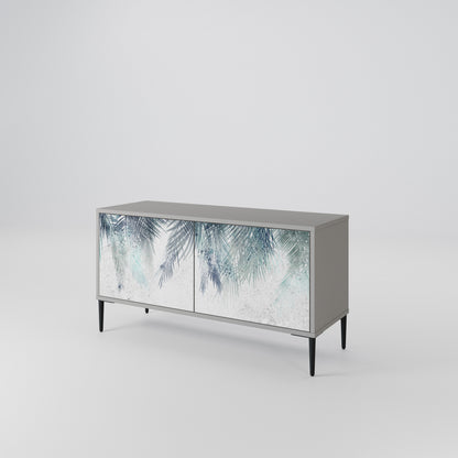 PALM VEIL Mueble de TV Compacto de 2 puertas