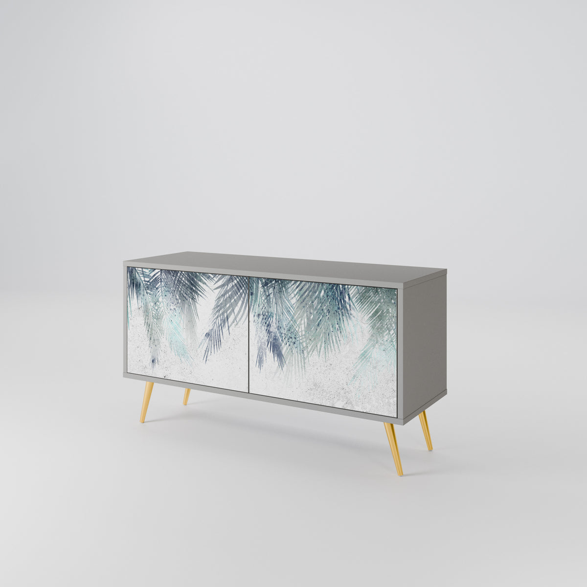 PALM VEIL Mueble de TV Compacto de 2 puertas