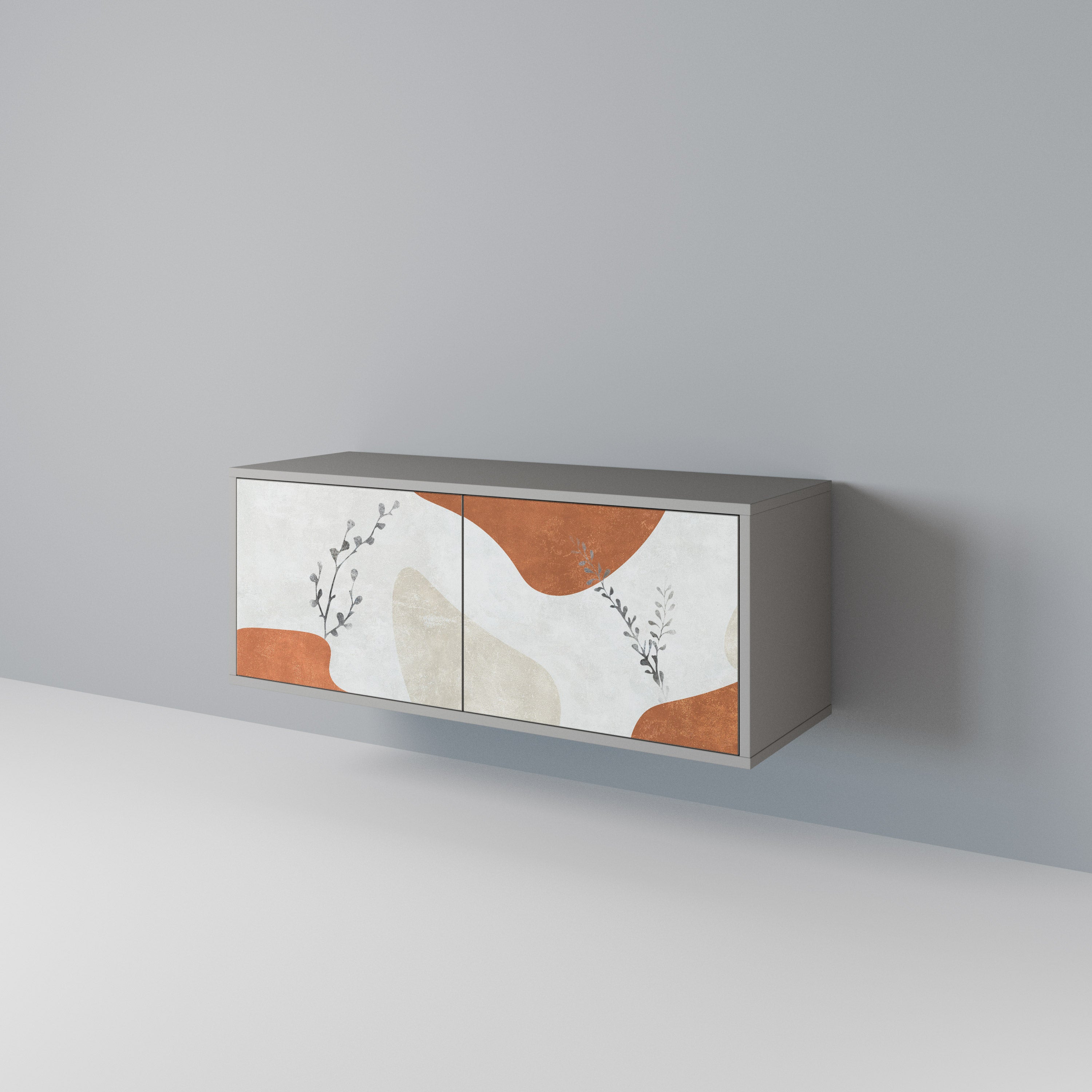 TRANQUIL TWIG Mueble de TV Compacto de 2 puertas