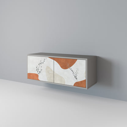 TRANQUIL TWIG Mueble de TV Compacto de 2 puertas