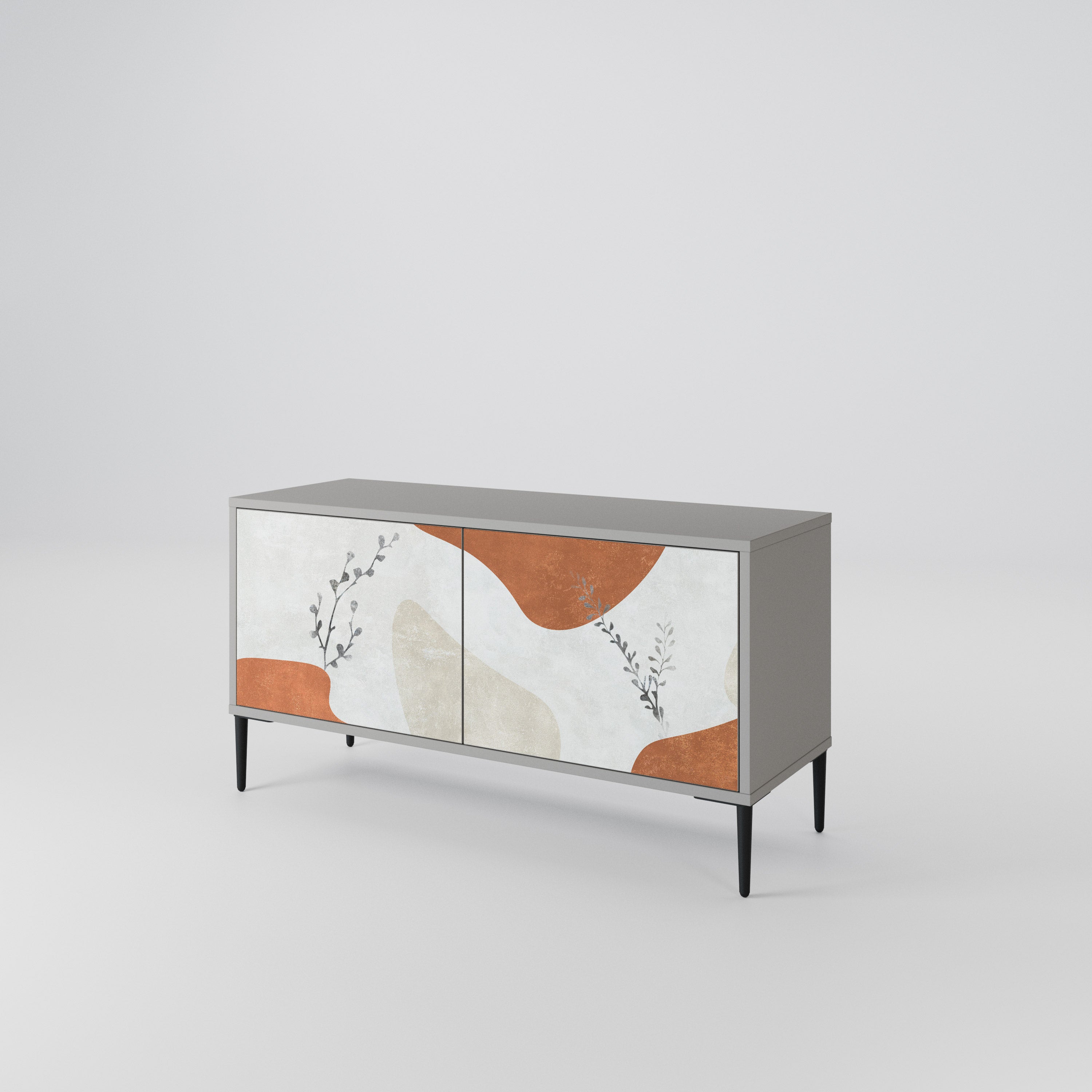 TRANQUIL TWIG Mueble de TV Compacto de 2 puertas