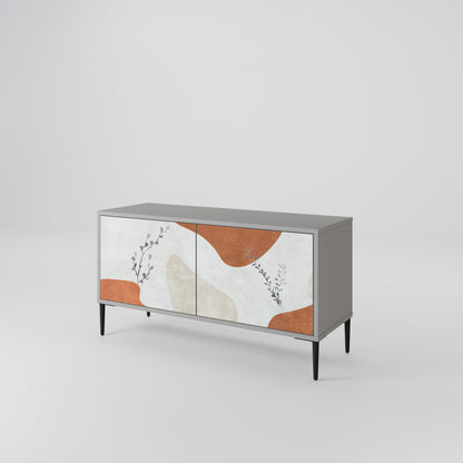 TRANQUIL TWIG Mueble de TV Compacto de 2 puertas