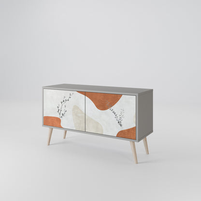 TRANQUIL TWIG Mueble de TV Compacto de 2 puertas