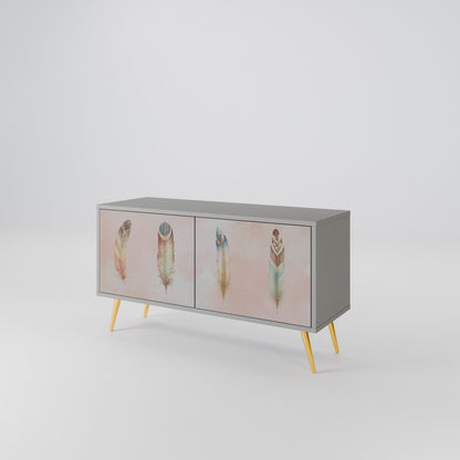 THE DELIQUESCE Mueble de TV Compacto de 2 puertas