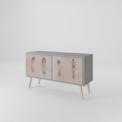 THE DELIQUESCE Mueble de TV Compacto de 2 puertas