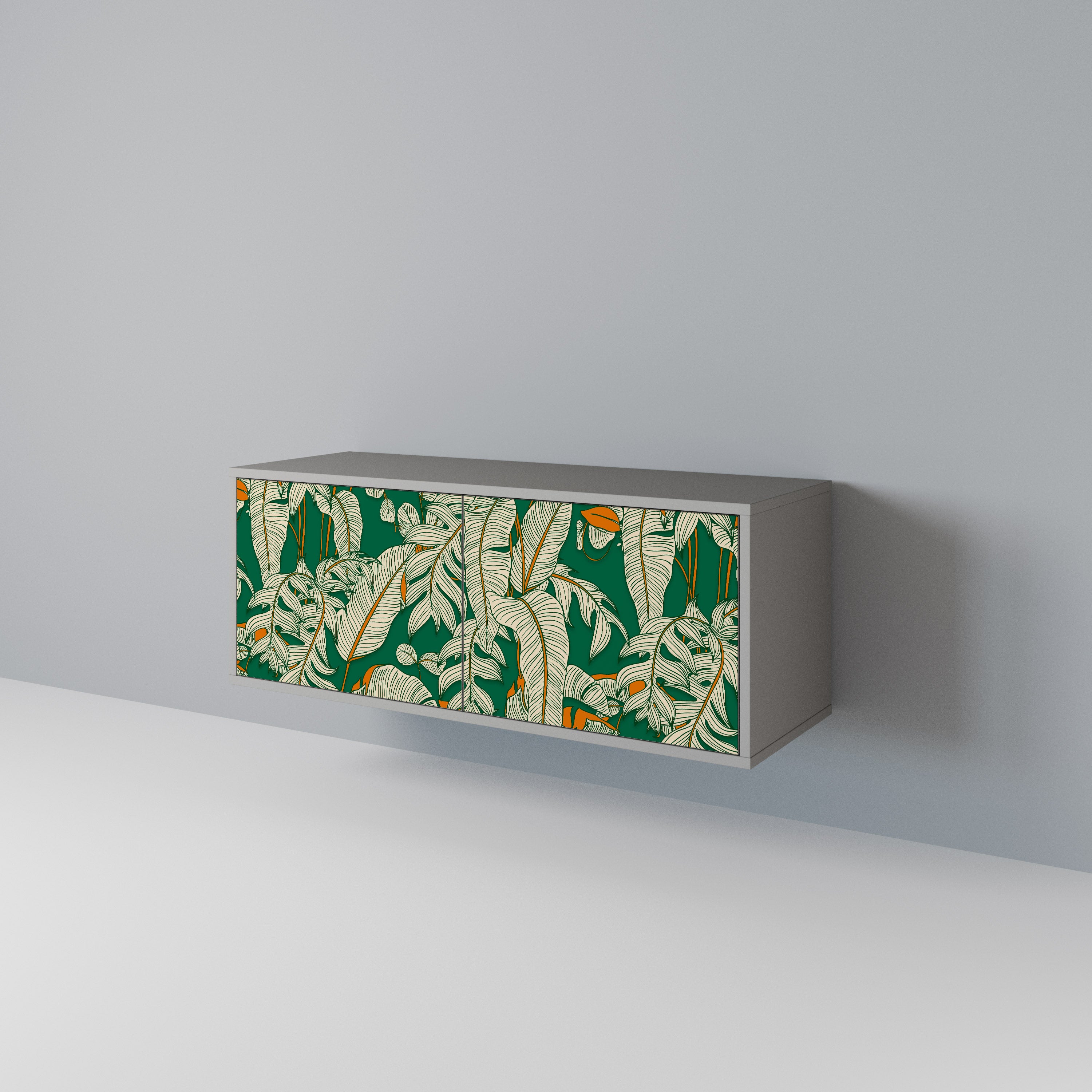 VERDANT PLEASURES Mueble de TV Compacto de 2 puertas