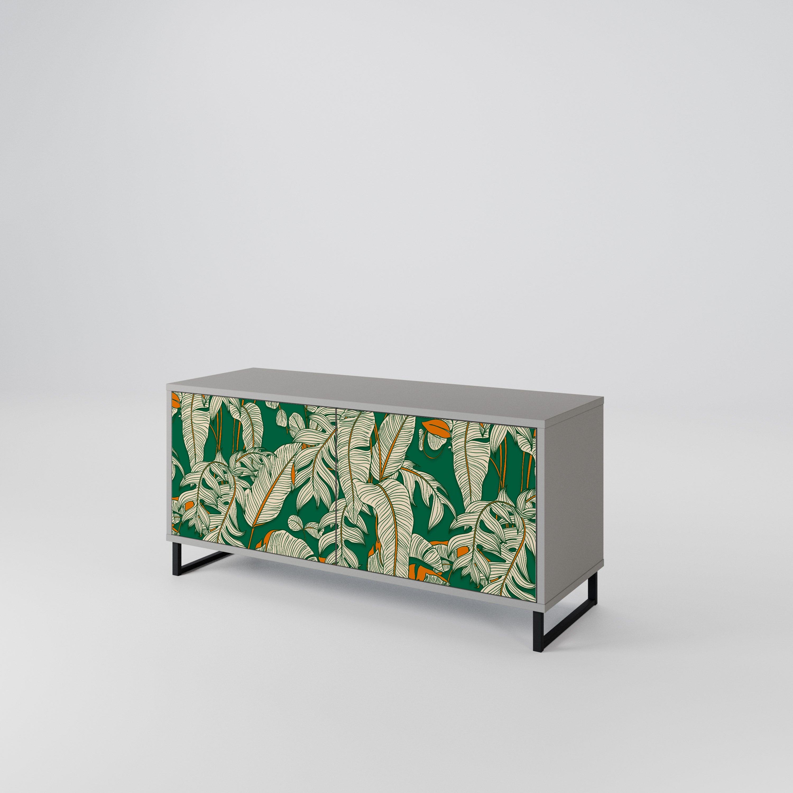 VERDANT PLEASURES Mueble de TV Compacto de 2 puertas