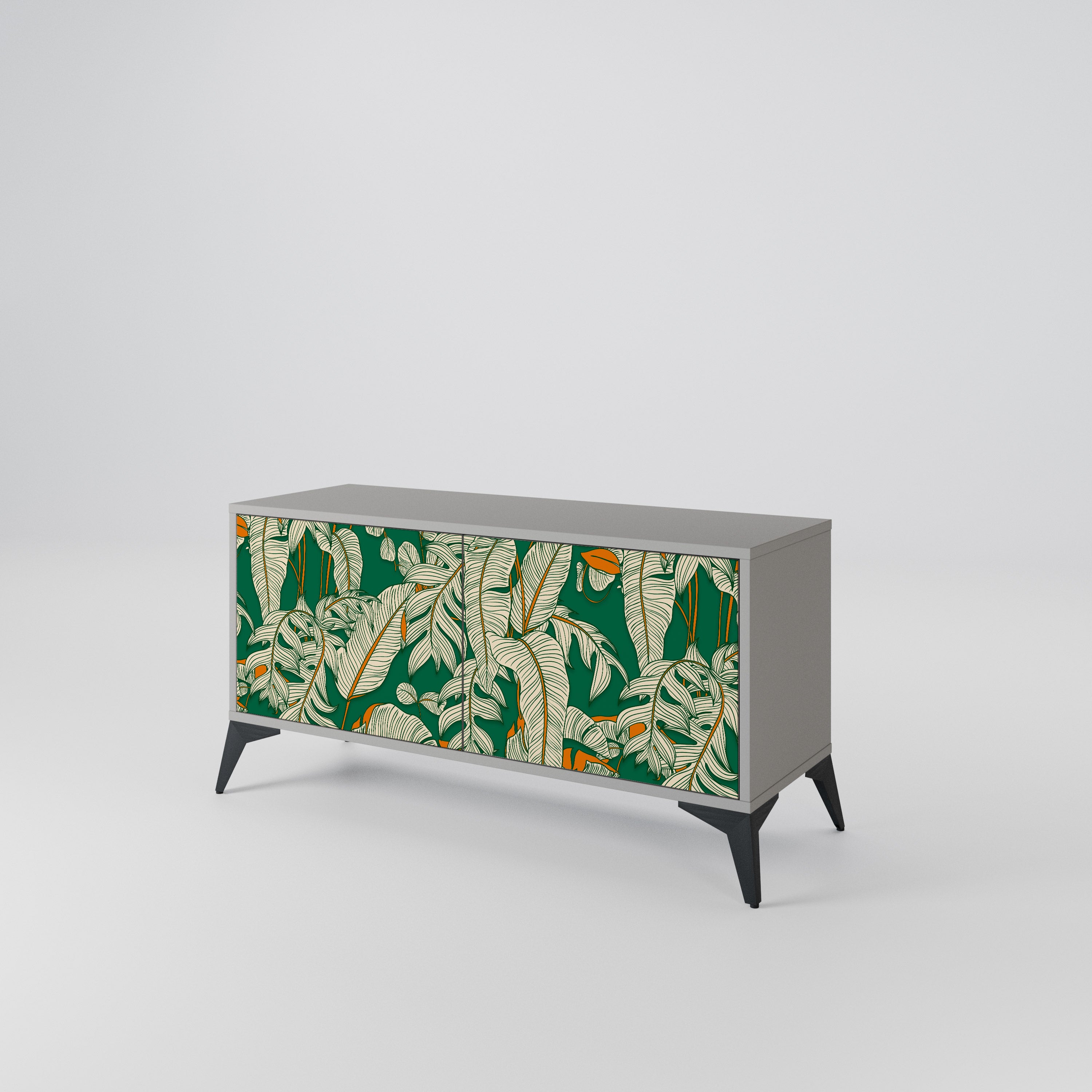 VERDANT PLEASURES Mueble de TV Compacto de 2 puertas
