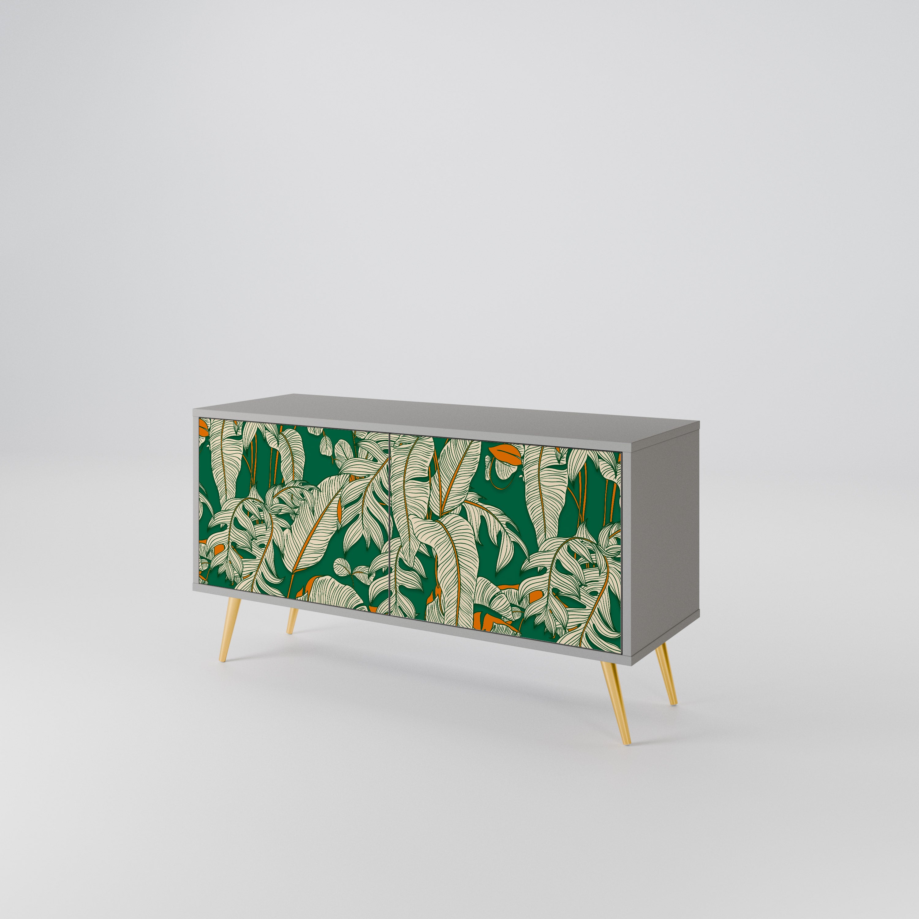 VERDANT PLEASURES Mueble de TV Compacto de 2 puertas