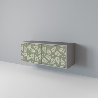 LEAVES ON GREEN Mueble de TV Compacto de 2 puertas