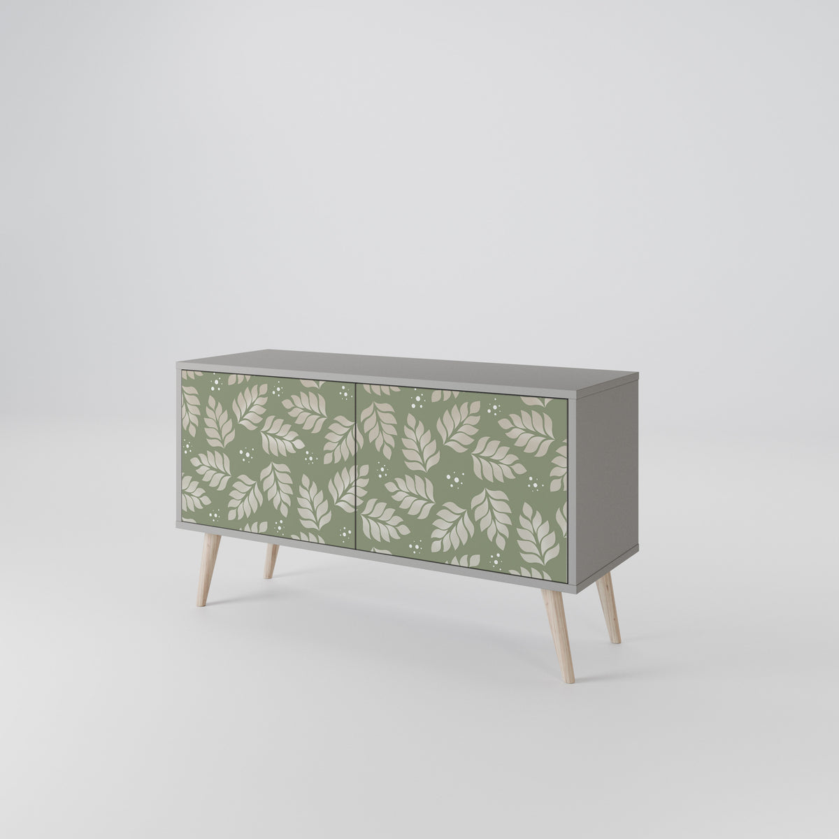 LEAVES ON GREEN Mueble de TV Compacto de 2 puertas