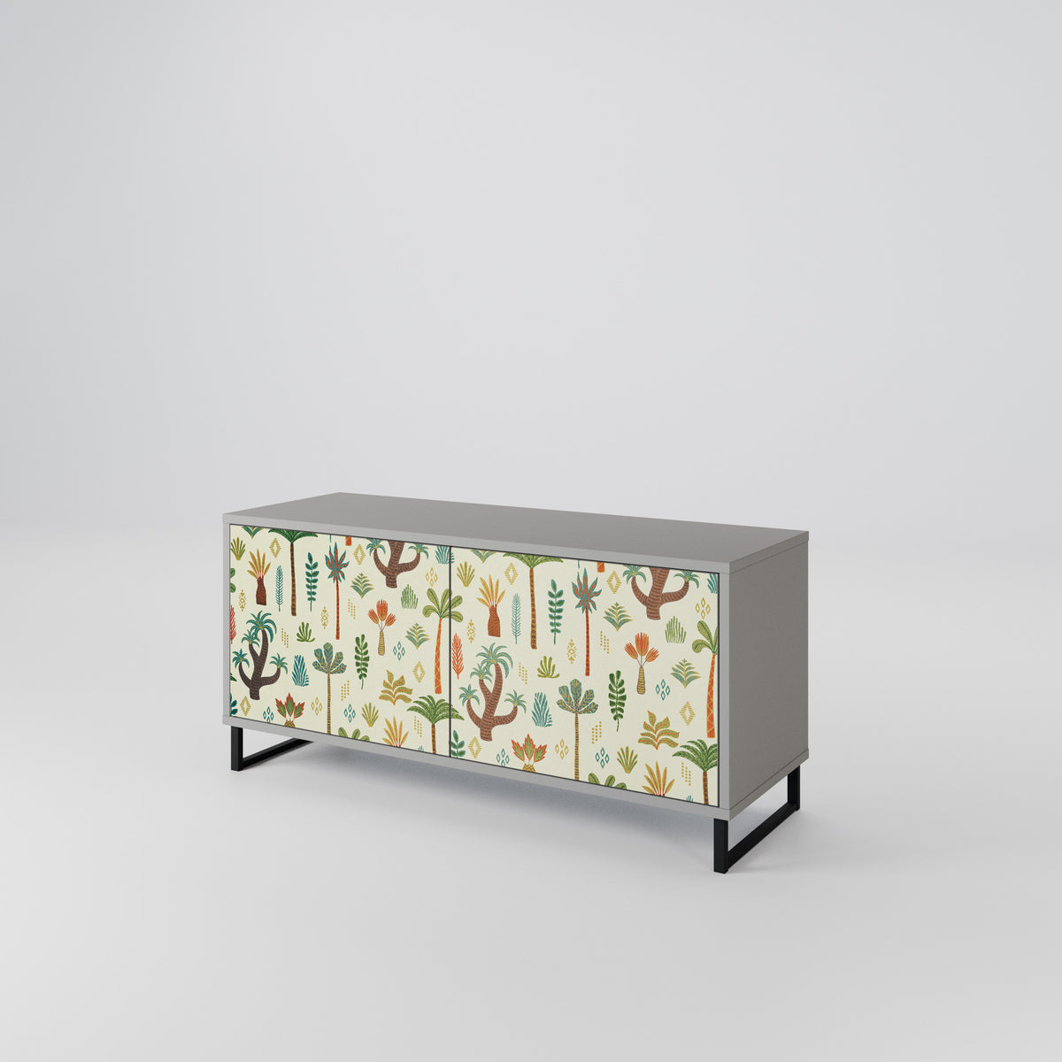 PALM SPRING Mueble de TV Compacto de 2 puertas
