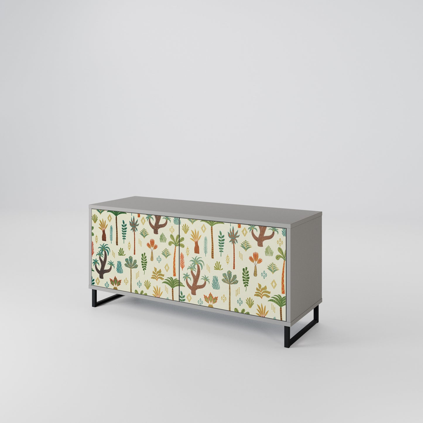 PALM SPRING Mueble de TV Compacto de 2 puertas