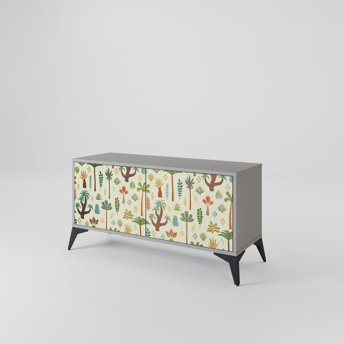 PALM SPRING Mueble de TV Compacto de 2 puertas