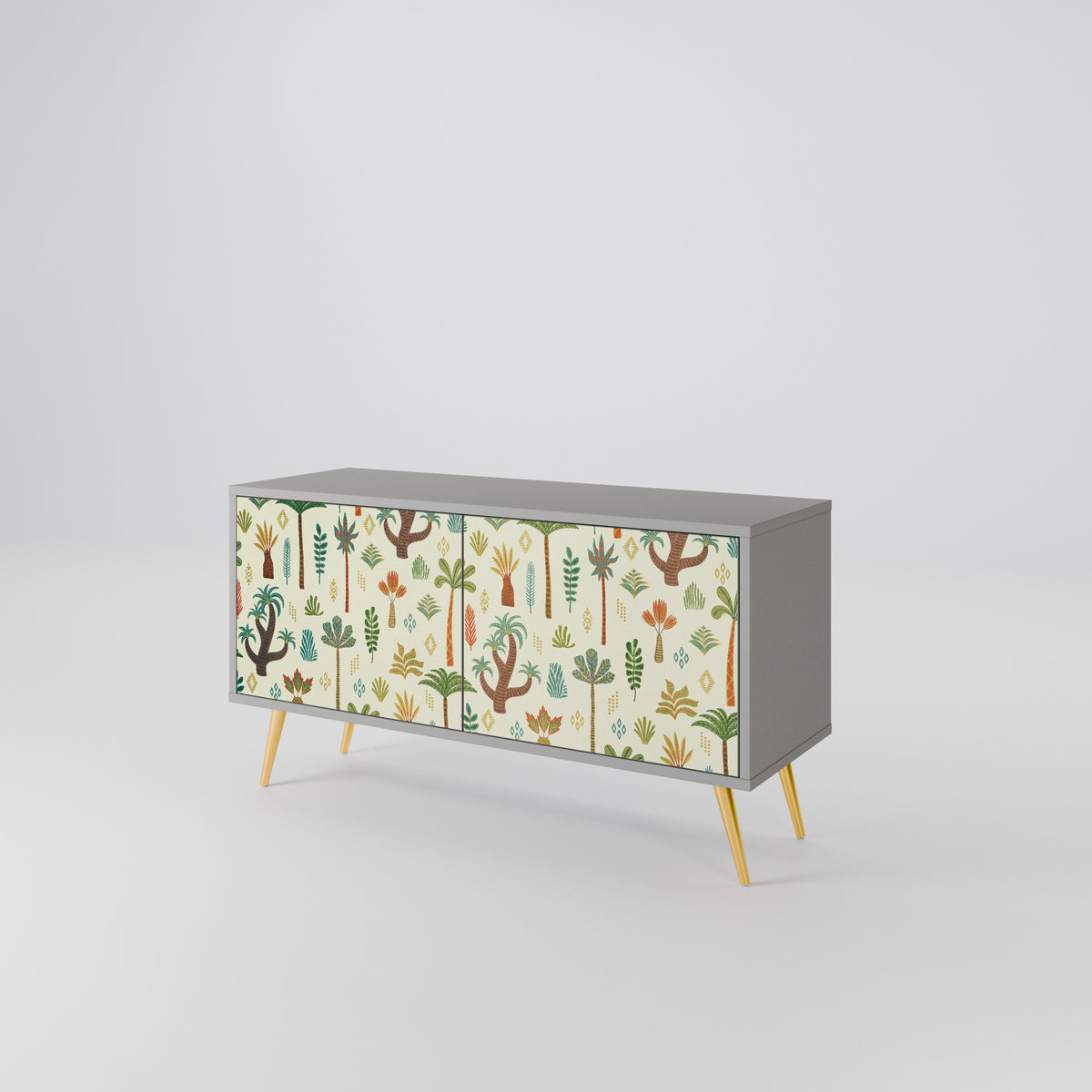 PALM SPRING Mueble de TV Compacto de 2 puertas