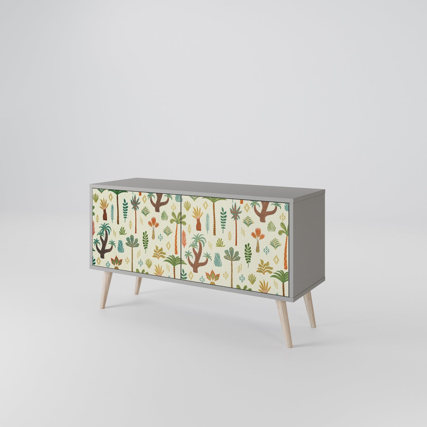 PALM SPRING Mueble de TV Compacto de 2 puertas