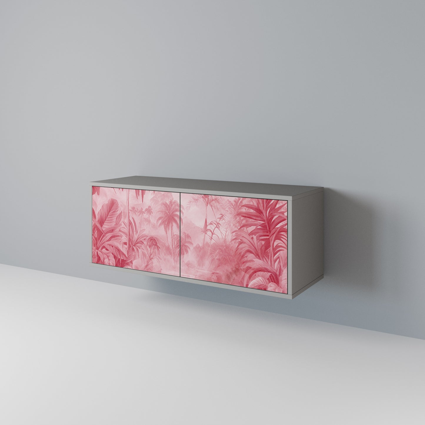 SWEET TROPICS Mueble de TV Compacto de 2 puertas